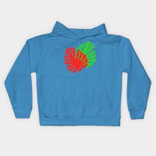 Cheese plant leaves Kids Hoodie